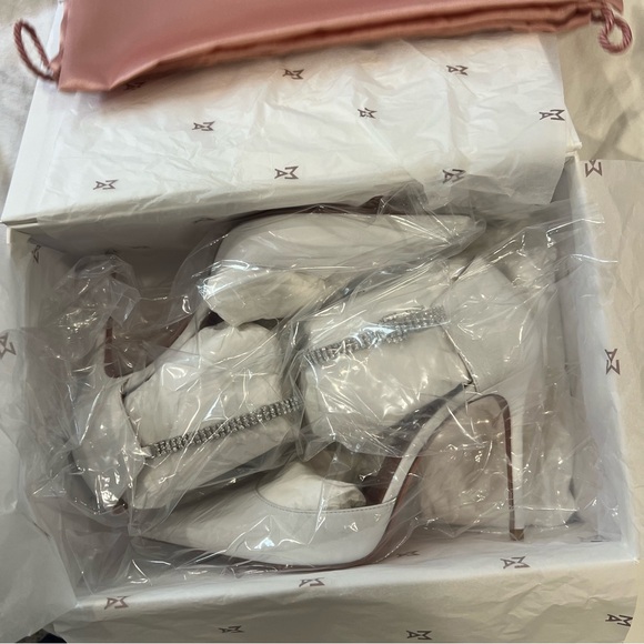 Amina Muaddi Ursina Heels - white - Picture 16 of 16